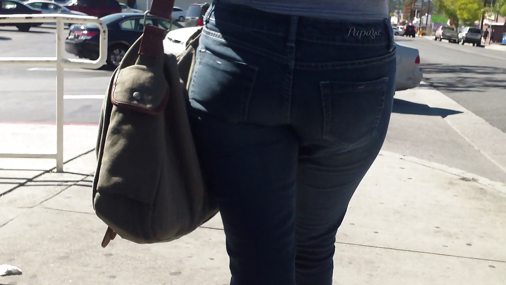 Ass & Butt in tight Blue Jeans looking fine  #11220324