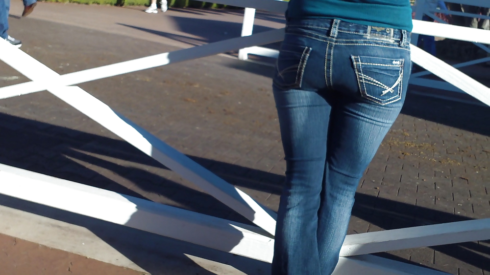 Ass & Butt in tight Blue Jeans looking fine  #11220895