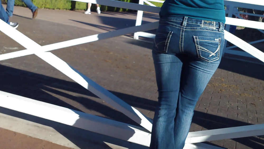 Ass & Butt in tight Blue Jeans looking fine  #11220900