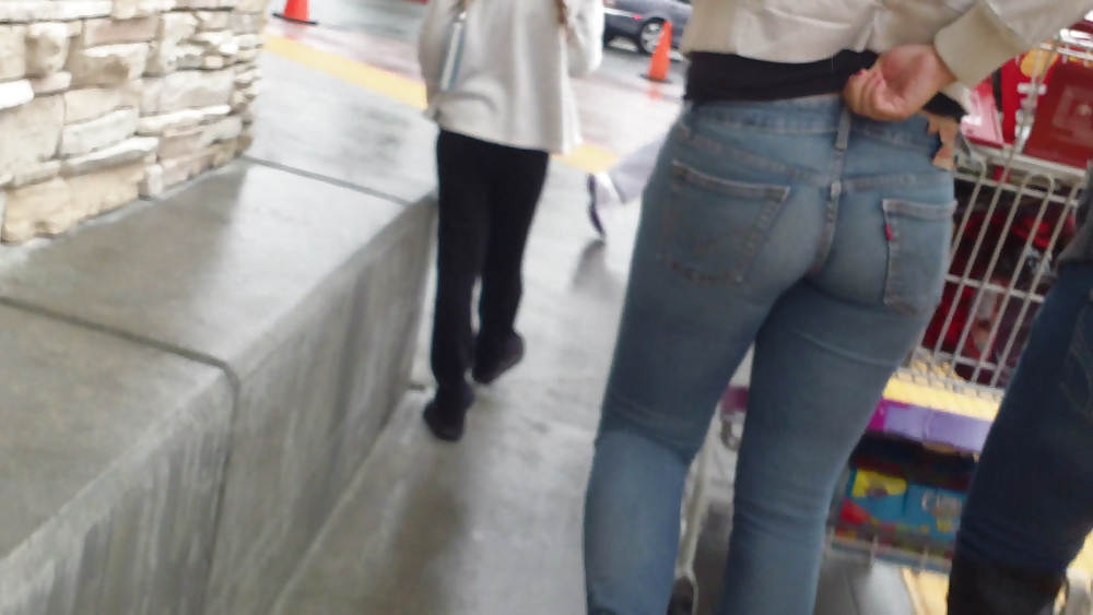 Ass & Butt in tight Blue Jeans looking fine  #11221042