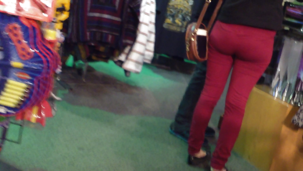 Ass & Hintern In Engen Aussehenden Blauen Jeans Fein #11221139