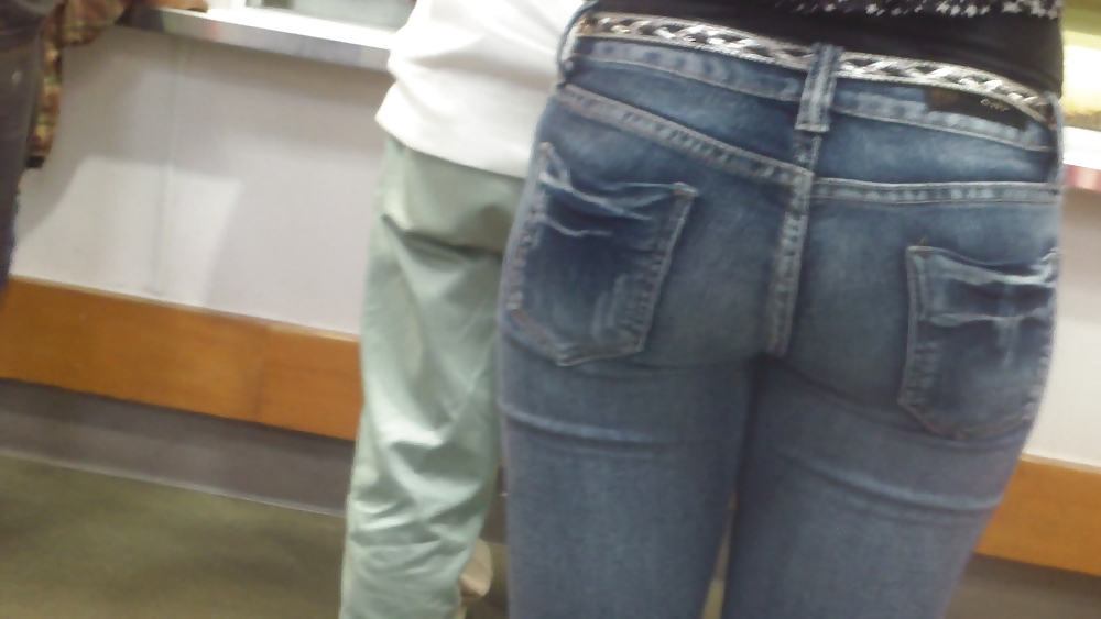 Ass & Butt in tight Blue Jeans looking fine  #11221354