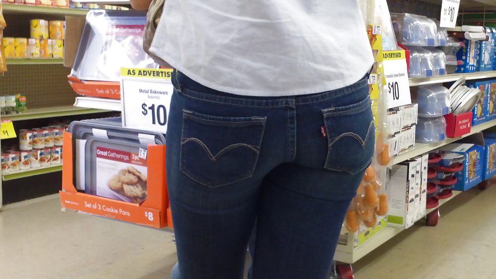 Ass & Butt in tight Blue Jeans looking fine  #11221448