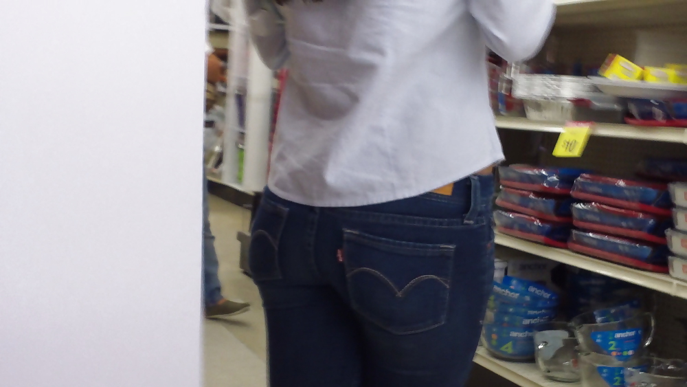 Ass & Butt in tight Blue Jeans looking fine  #11221489