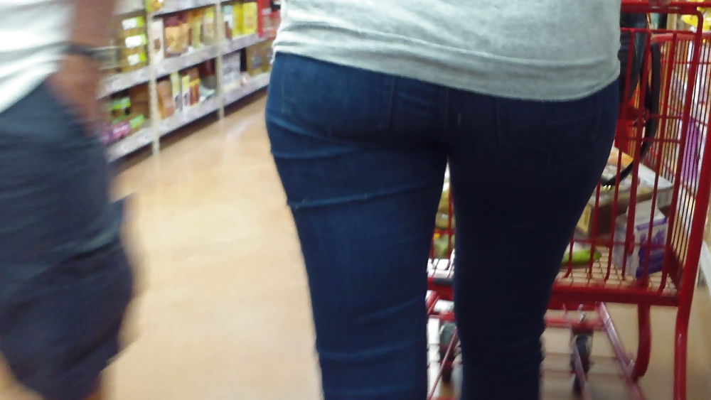 Ass & Butt in tight Blue Jeans looking fine  #11222034