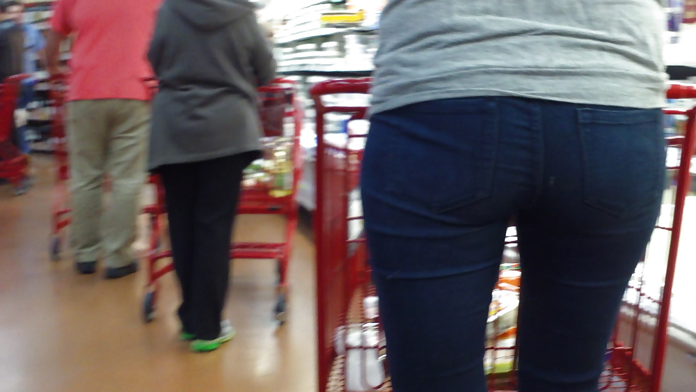 Ass & Butt in tight Blue Jeans looking fine  #11222089