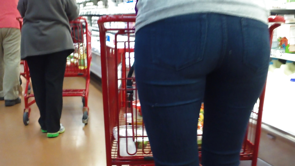 Ass & Butt in tight Blue Jeans looking fine  #11222117