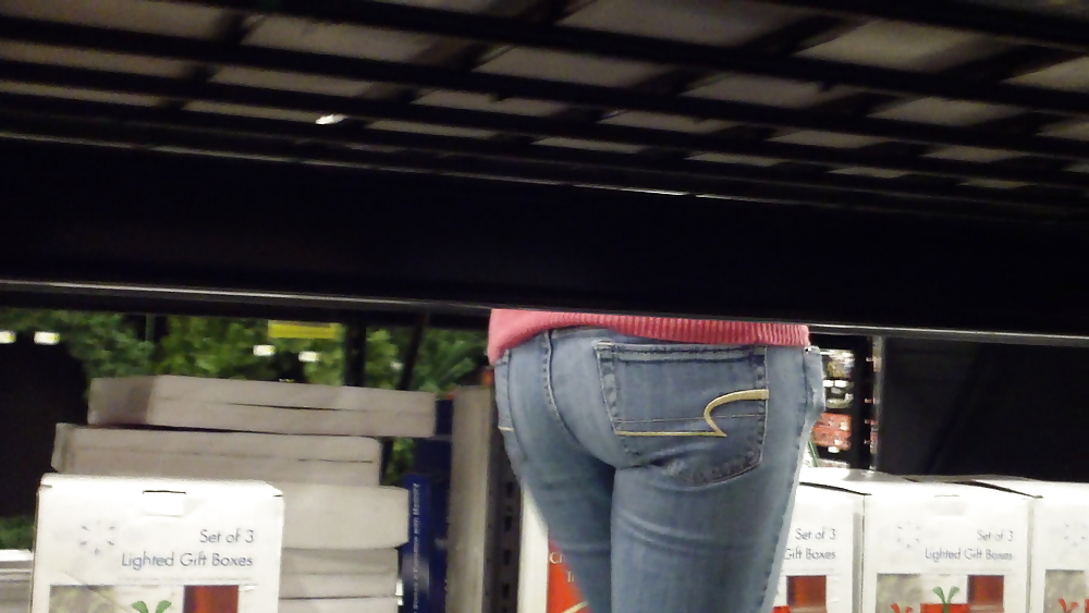 Ass & Butt in tight Blue Jeans looking fine  #11222135