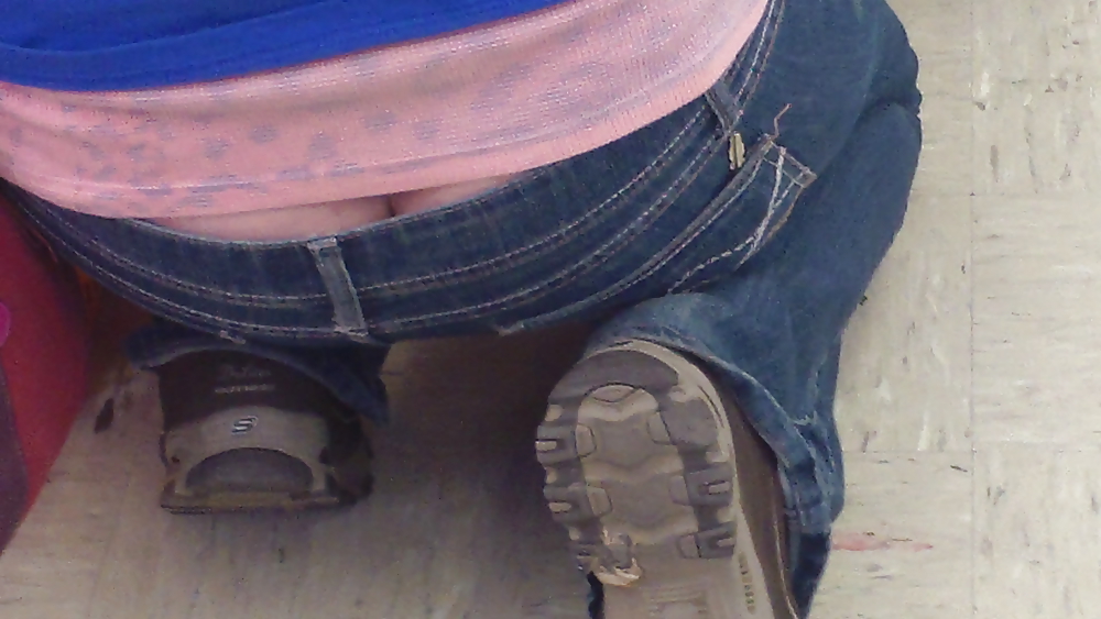 Ass & Butt in tight Blue Jeans looking fine  #11222186