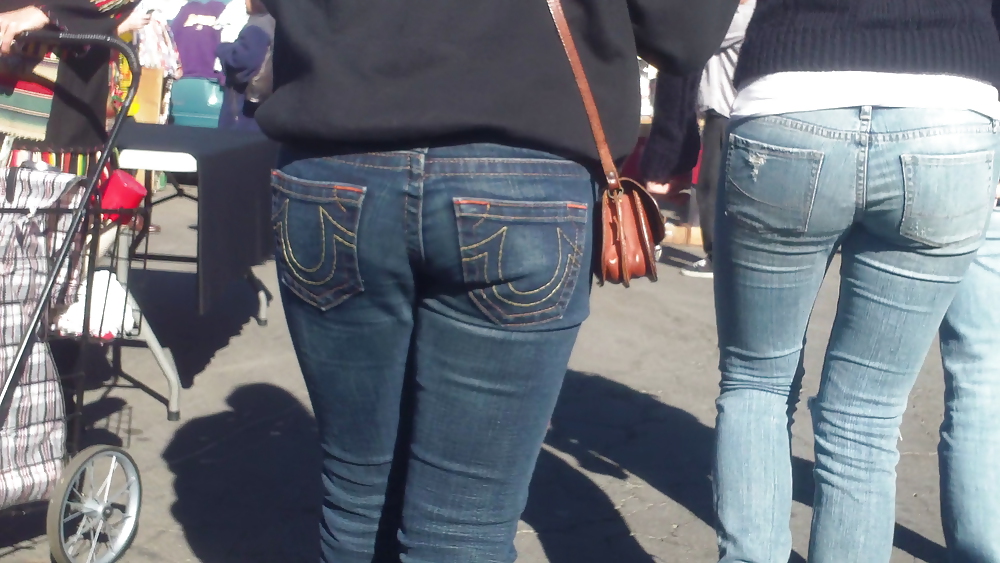 Ass & Butt in tight Blue Jeans looking fine  #11222335