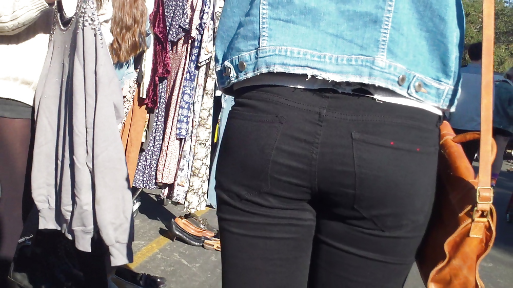 Ass & Butt in tight Blue Jeans looking fine  #11222463