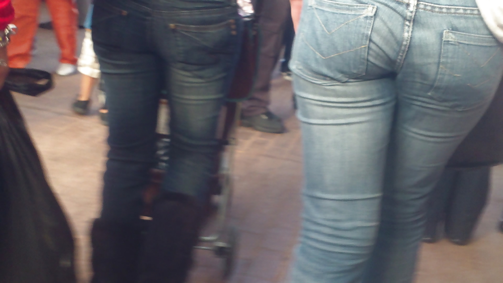 Ass & Butt in tight Blue Jeans looking fine  #11223039