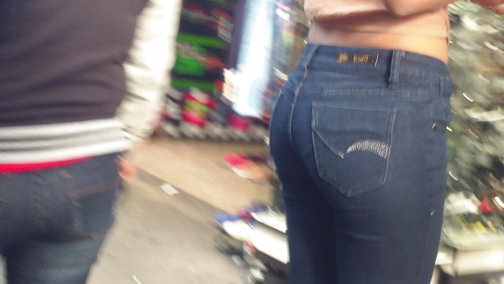 Ass & Butt in tight Blue Jeans looking fine  #11223086