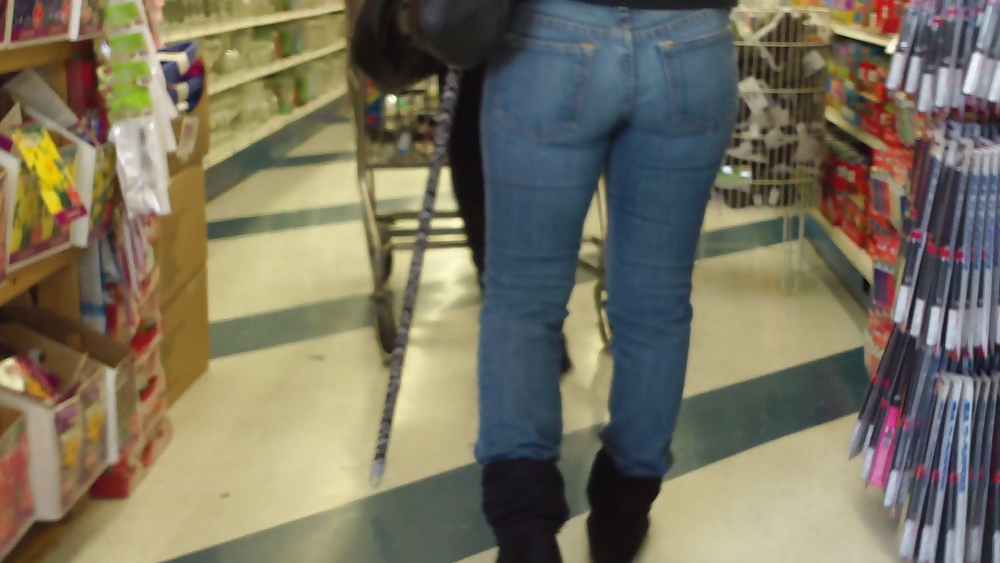Ass & Butt in tight Blue Jeans looking fine  #11223183