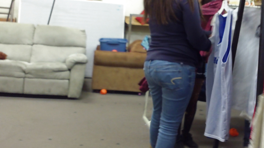 Ass & Butt in tight Blue Jeans looking fine  #11223734