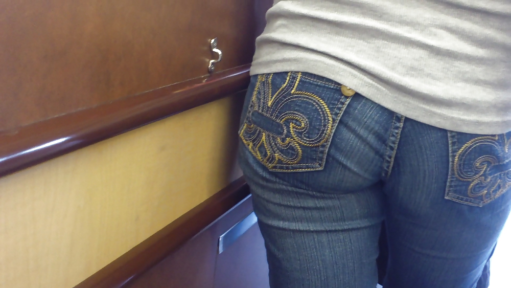 Ass & Butt in tight Blue Jeans looking fine  #11224725