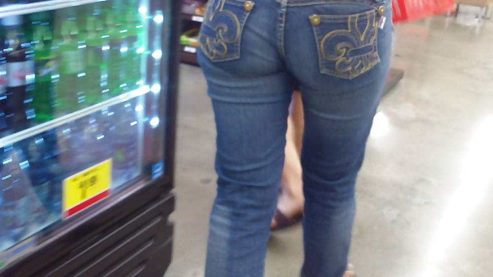 Ass & Butt in tight Blue Jeans looking fine  #11224751