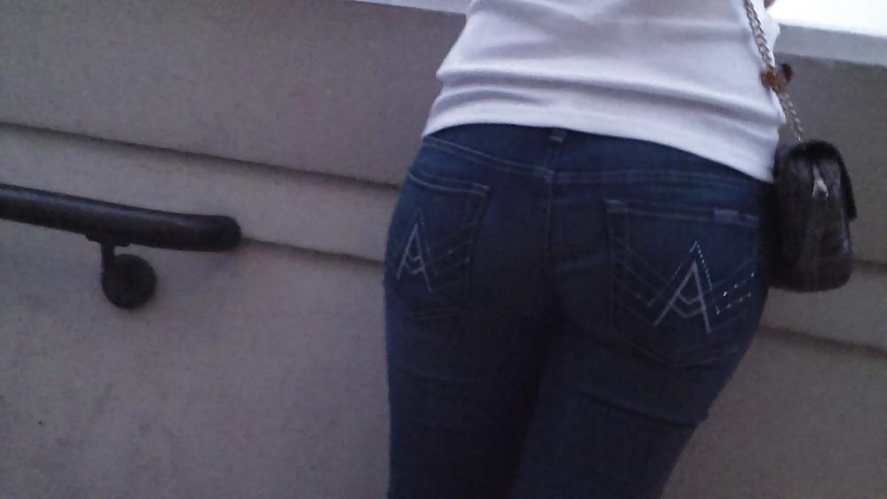 Ass & Butt in tight Blue Jeans looking fine  #11224802