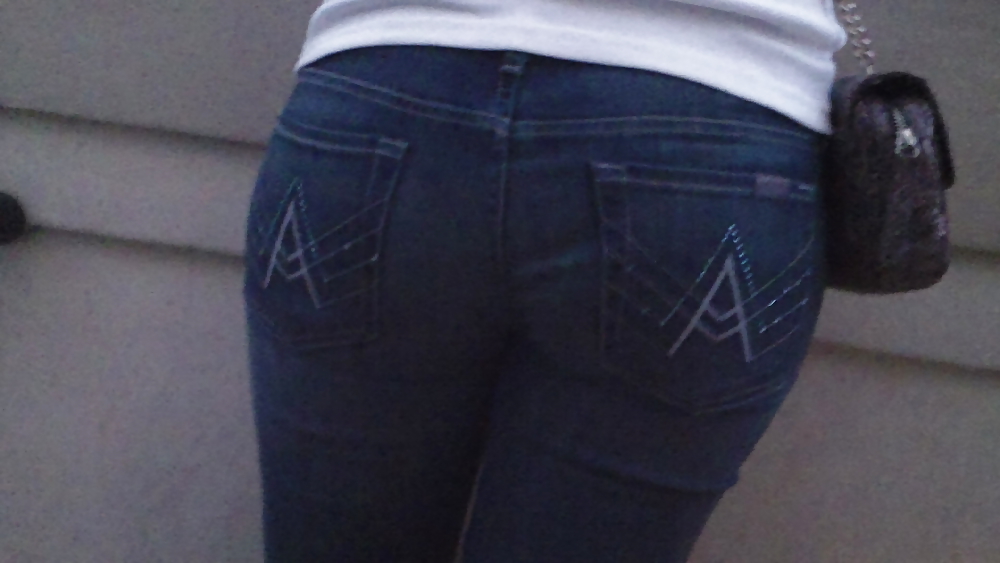 Ass & Butt in tight Blue Jeans looking fine  #11224831