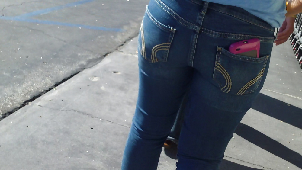 Ass & Butt in tight Blue Jeans looking fine  #11225298