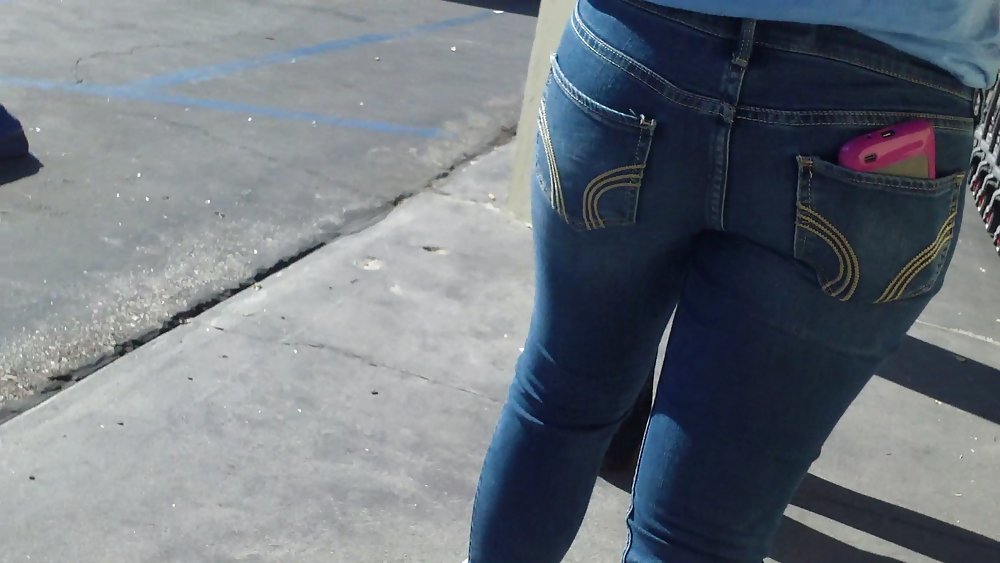 Ass & Butt in tight Blue Jeans looking fine  #11225308
