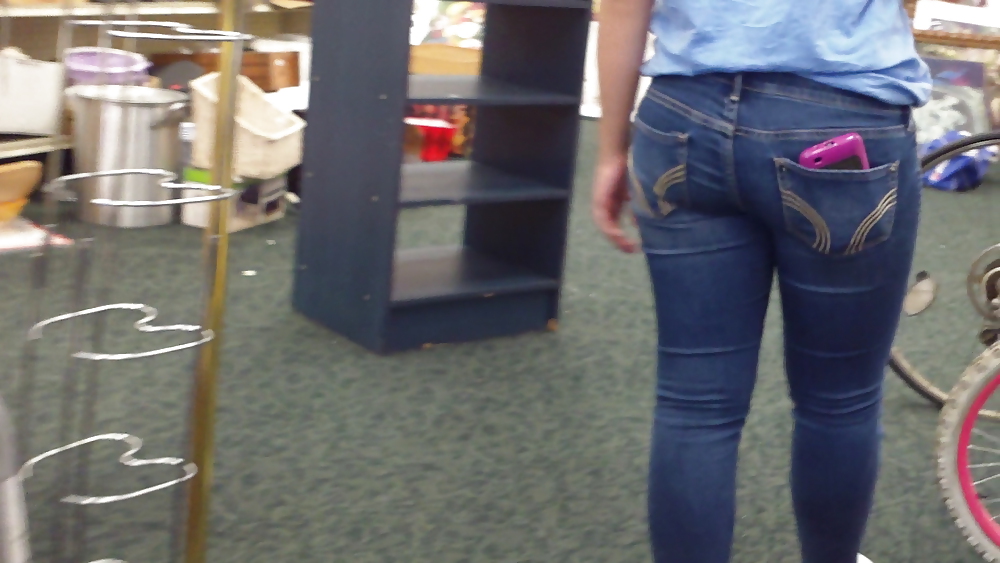 Ass & Butt in tight Blue Jeans looking fine  #11225346