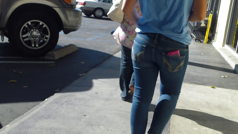 Ass & Butt in tight Blue Jeans looking fine  #11225352