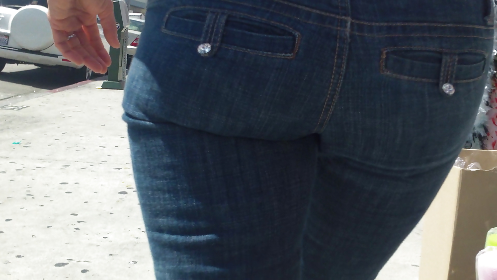 Ass & Butt in tight Blue Jeans looking fine  #11225844