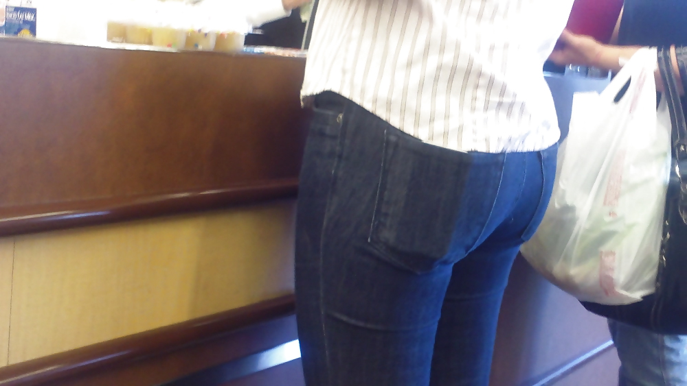 Ass & Butt in tight Blue Jeans looking fine  #11226470