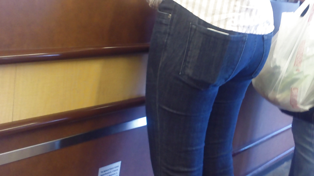Ass & Butt in tight Blue Jeans looking fine  #11226493