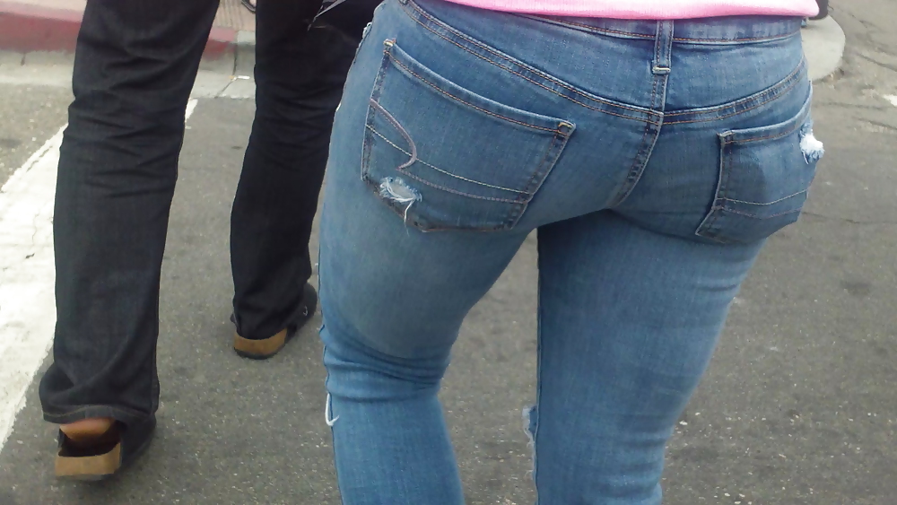 Ass & Butt in tight Blue Jeans looking fine  #11226797