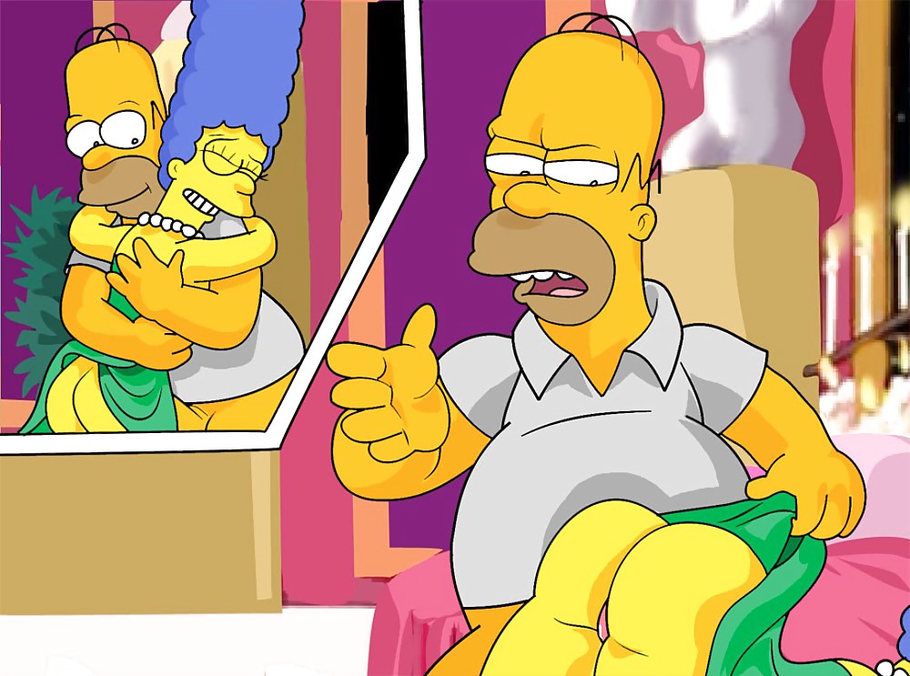 Aphrodisiacal Marge & Homer in Cum Now Darling