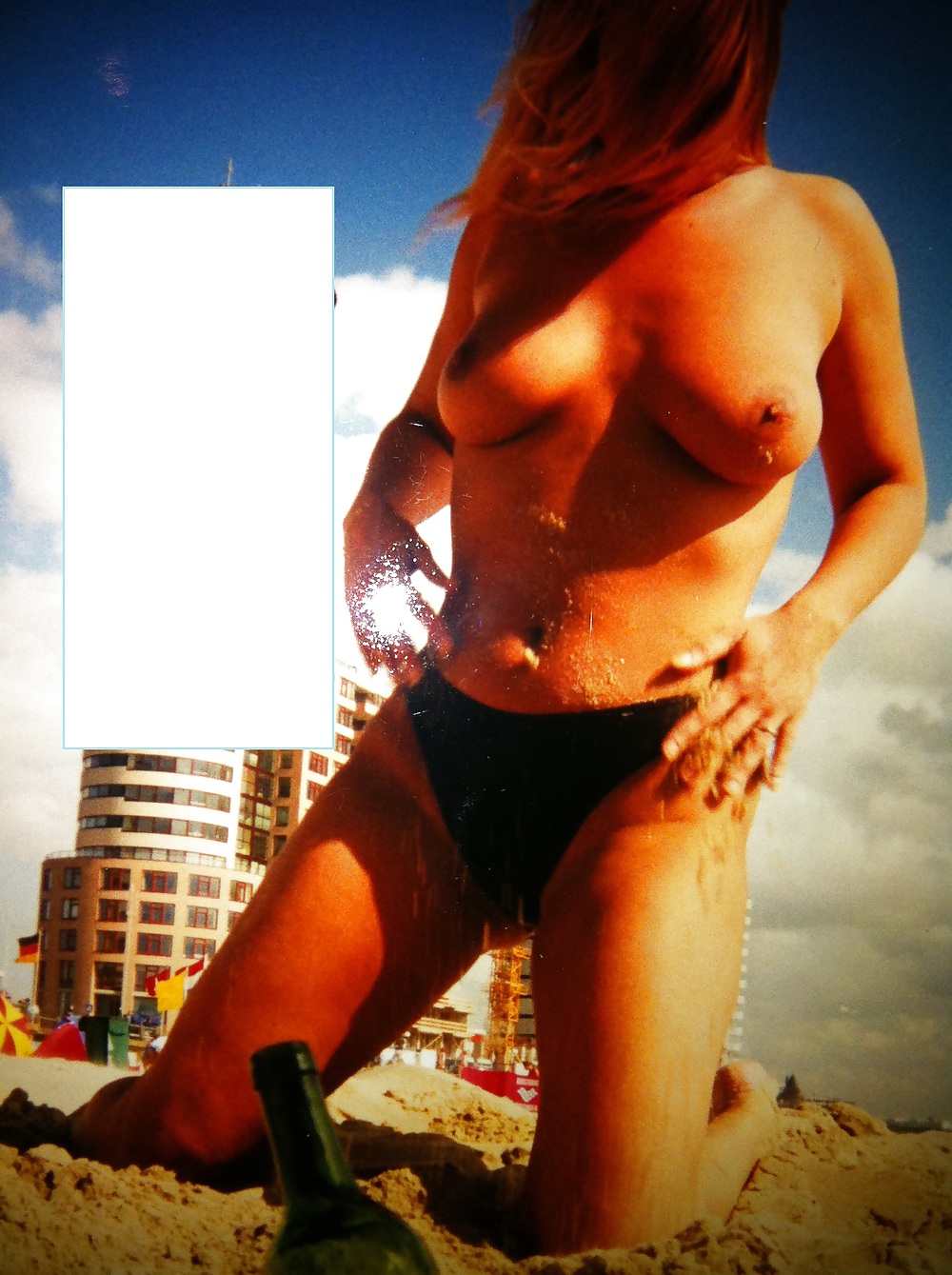 Horny exhib gf on beach #8810842