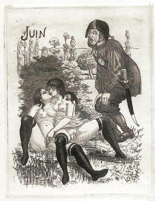 Erotic Calendars 1 - France c. 1880 #6865088