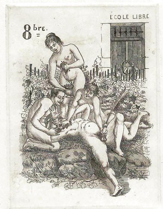 Erotic Calendars 1 - France c. 1880 #6865093