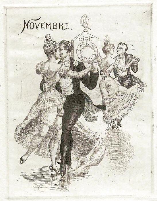Erotic Calendars 1 - France c. 1880 #6865104