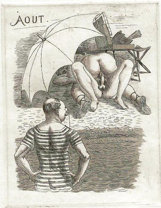 Erotic Calendars 1 - France c. 1880 #6865114