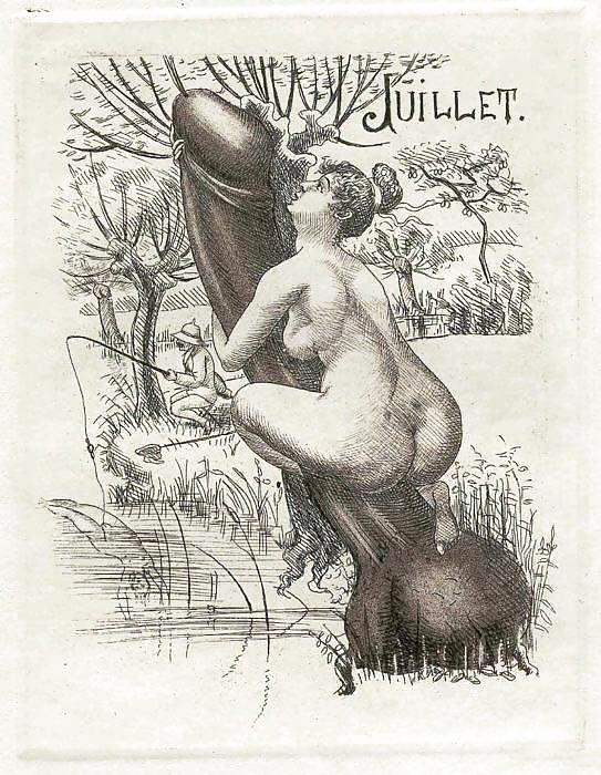 Erotic Calendars 1 - France c. 1880 #6865135