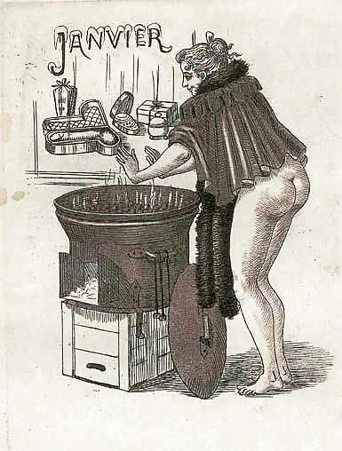 Erotic Calendars 1 - France c. 1880 #6865140