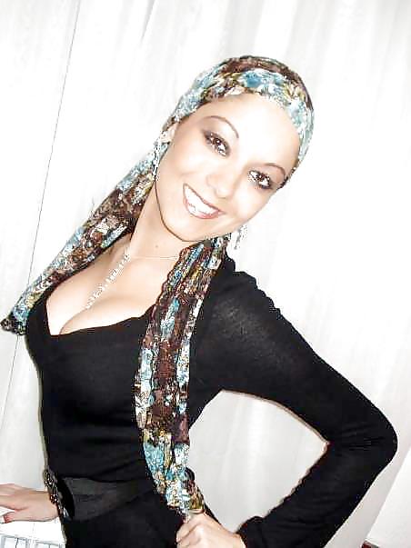 Turbanli hijab árabe, turco, asiático desnudo - no desnudo 06
 #19552027