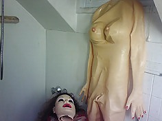 Latex blow-up dollsuit pussy
 #12302860