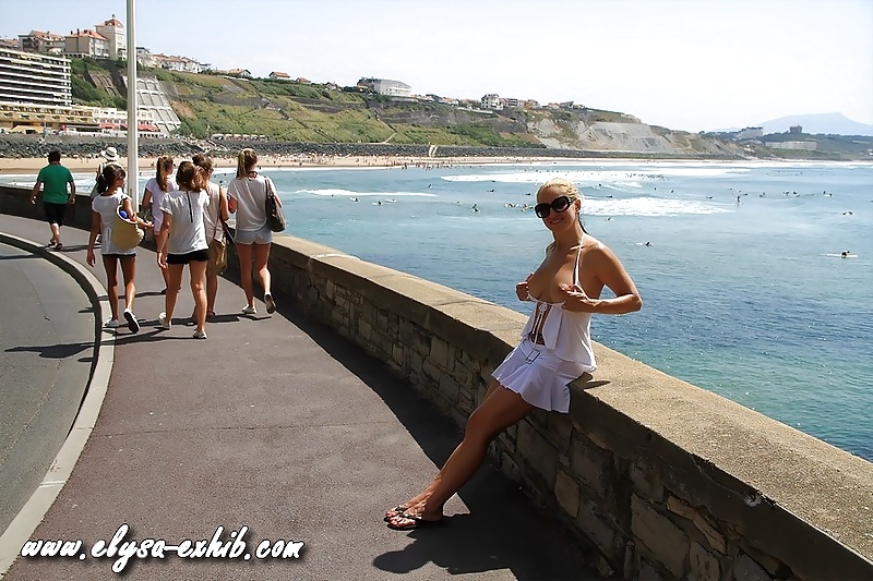 Flashing in the city of Biarritz 2 #19798675