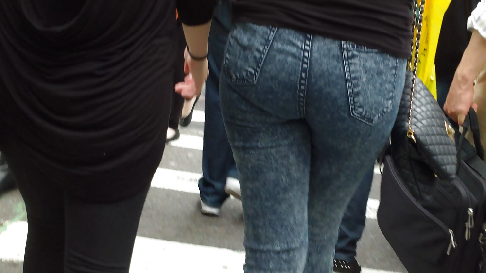 Assorted butts & ass on the street  #17636624