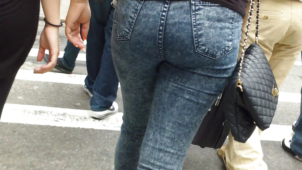 Assorted butts & ass on the street  #17636628