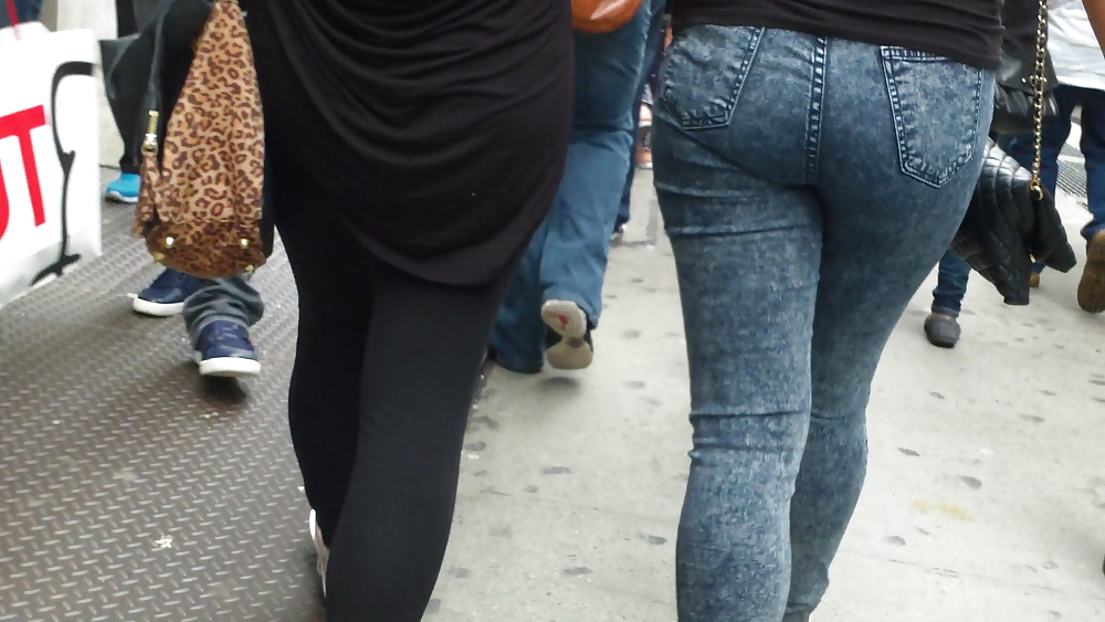 Assorted butts & ass on the street  #17636648