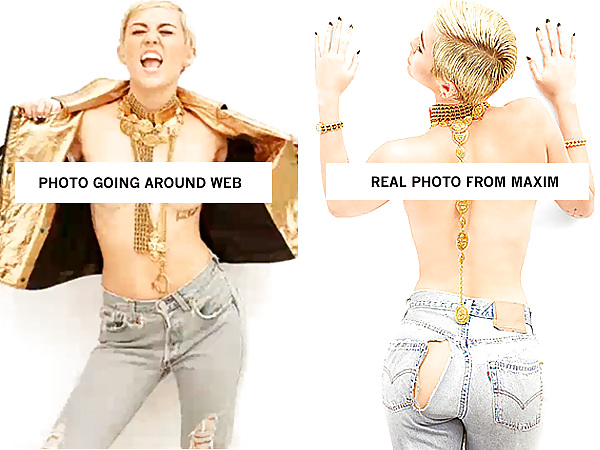 Miley cyrus foto en topless puede ser real o falso
 #18599127