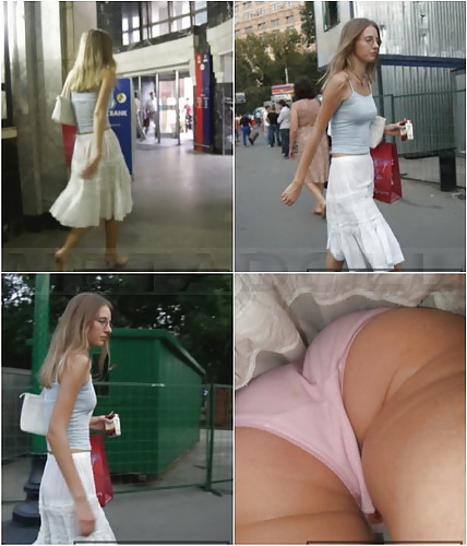 見事なロシア人、ウクライナ人のスカートをめくった姿 
 #6251515