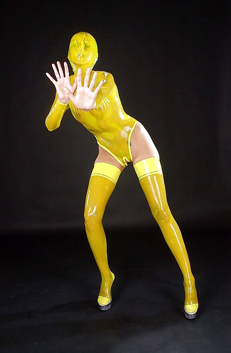 Power with the yellow latex flowers #15459075