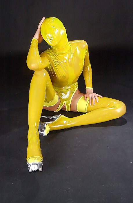 Power with the yellow latex flowers #15459080