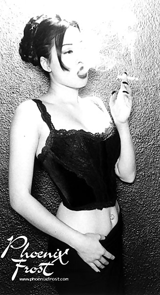 Beautiful Women Smoking B&W 007 #4648858